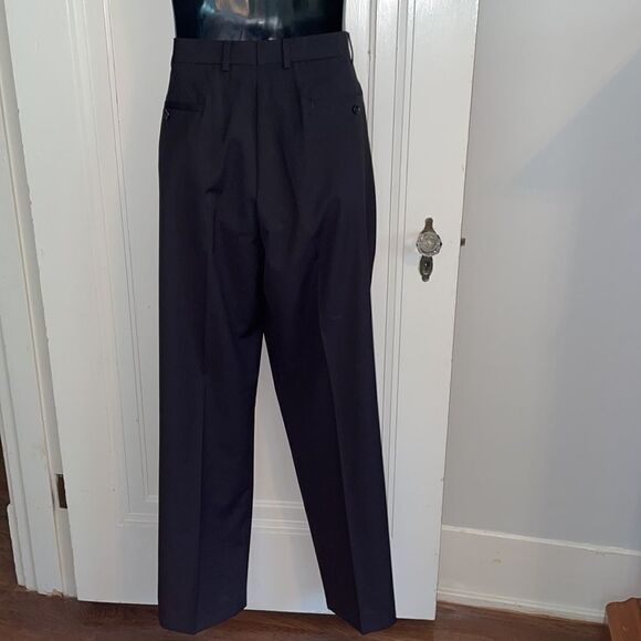Tallia black polyester/rayon flat front pants - Picture 4 of 6